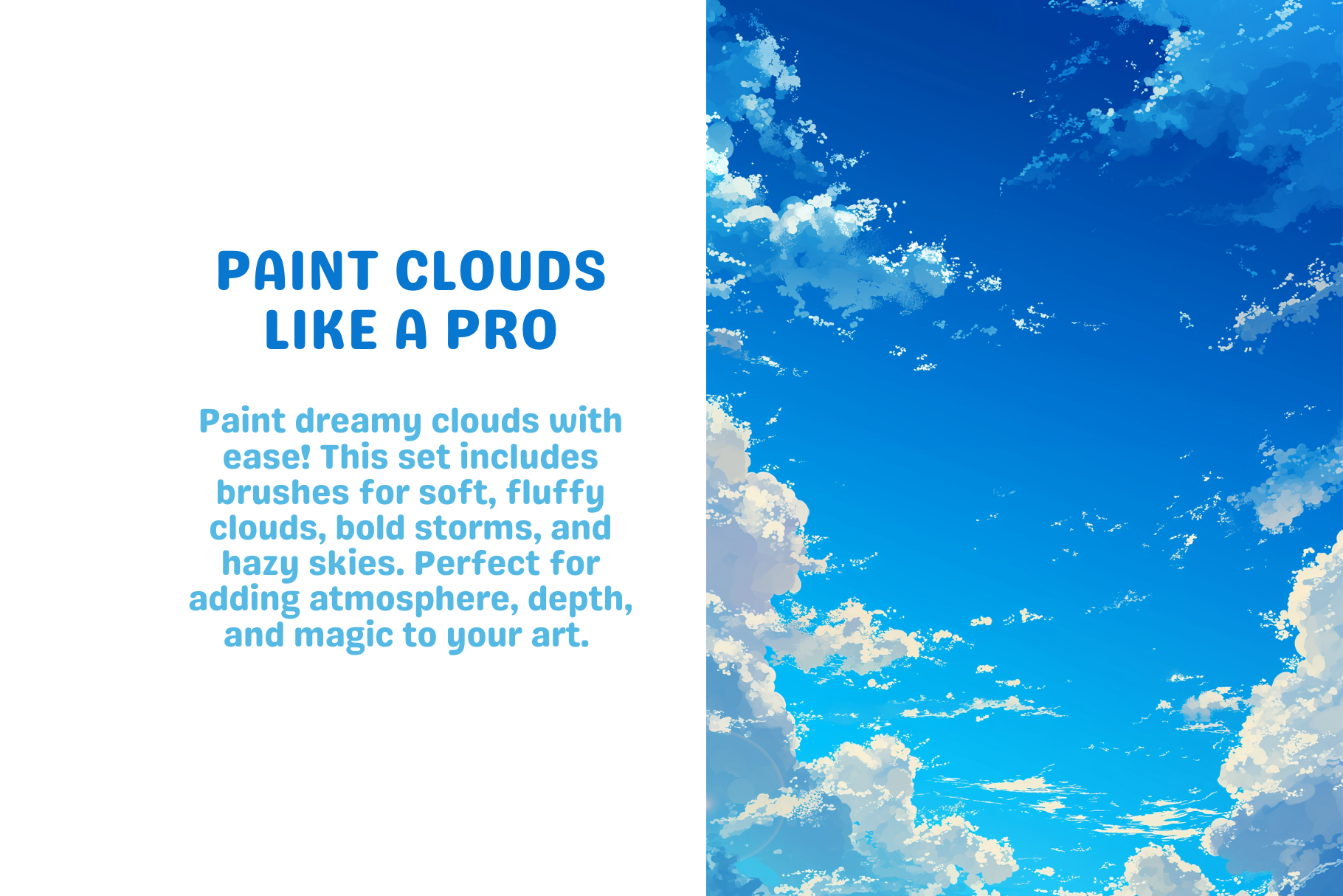 Procreate Brushes: Cloud Creativity Kit with 50 Brushes - Cozy Brushery