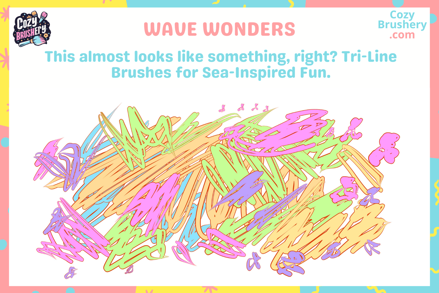 Procreate Brushes Fun Minimalist: Dreamy Escapade Pack, 9 Fun Brushes for Instant Magic, Fire, Bubbles, Ink, Neon, and More - Cozy Brushery