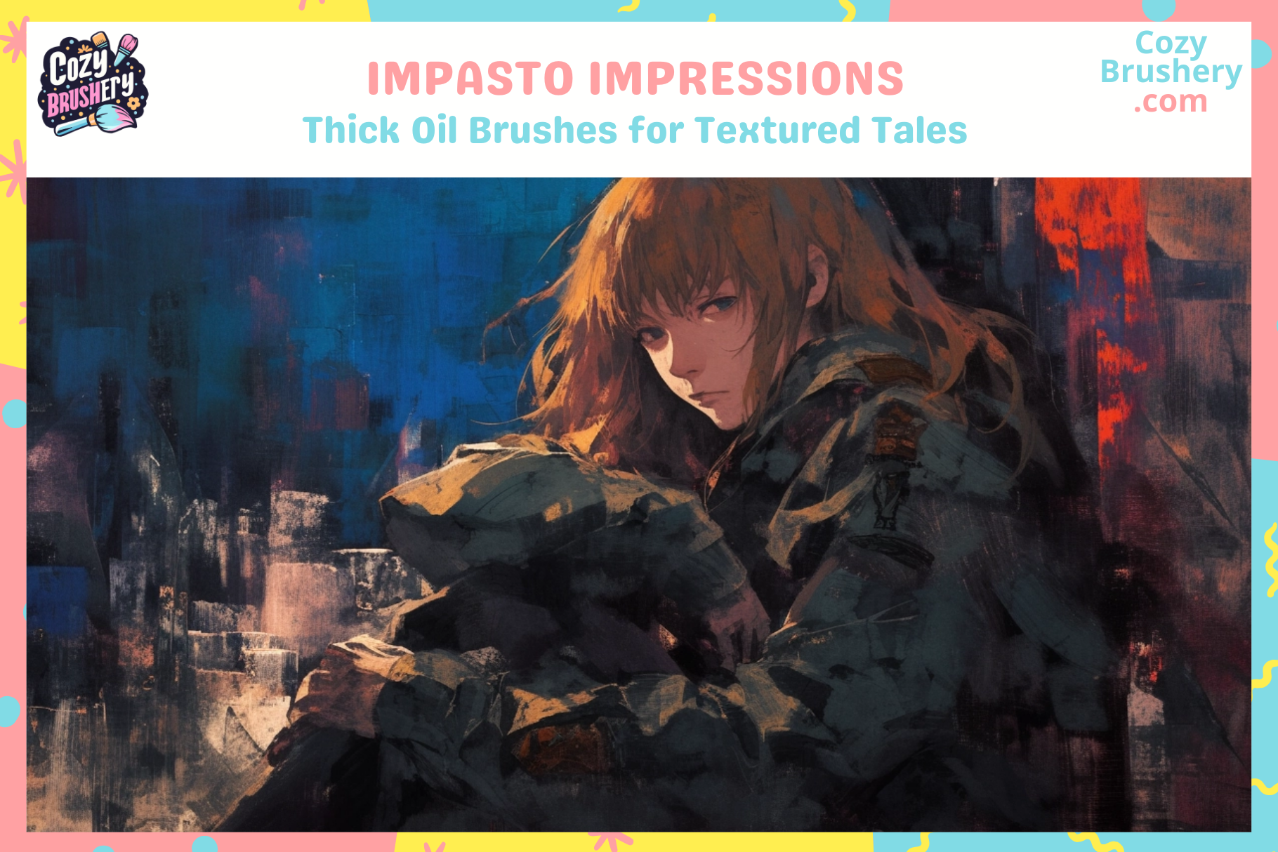 Procreate Brushes: Impasto Dream for Textured Oil Effects - Cozy Brushery