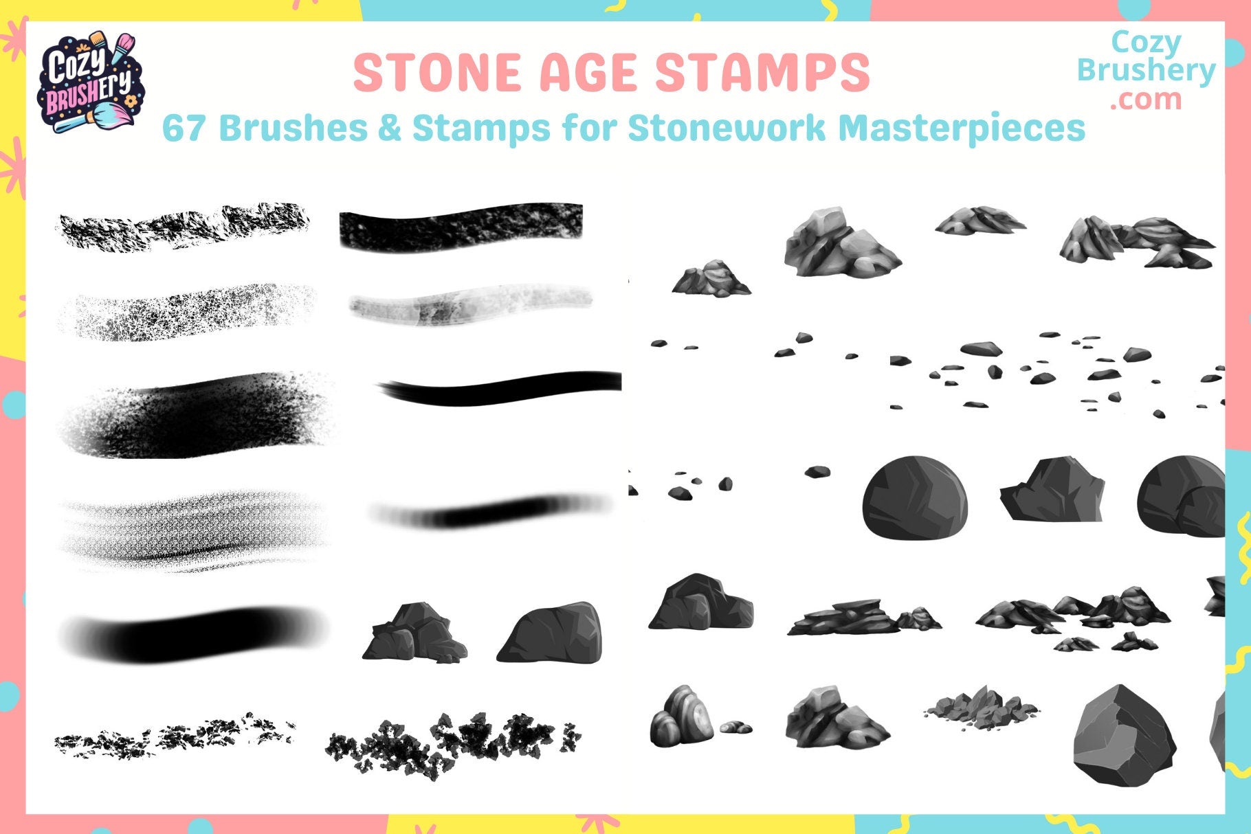 Procreate Brushes: Mountain Majesty for Natural Landscapes - Cozy Brushery