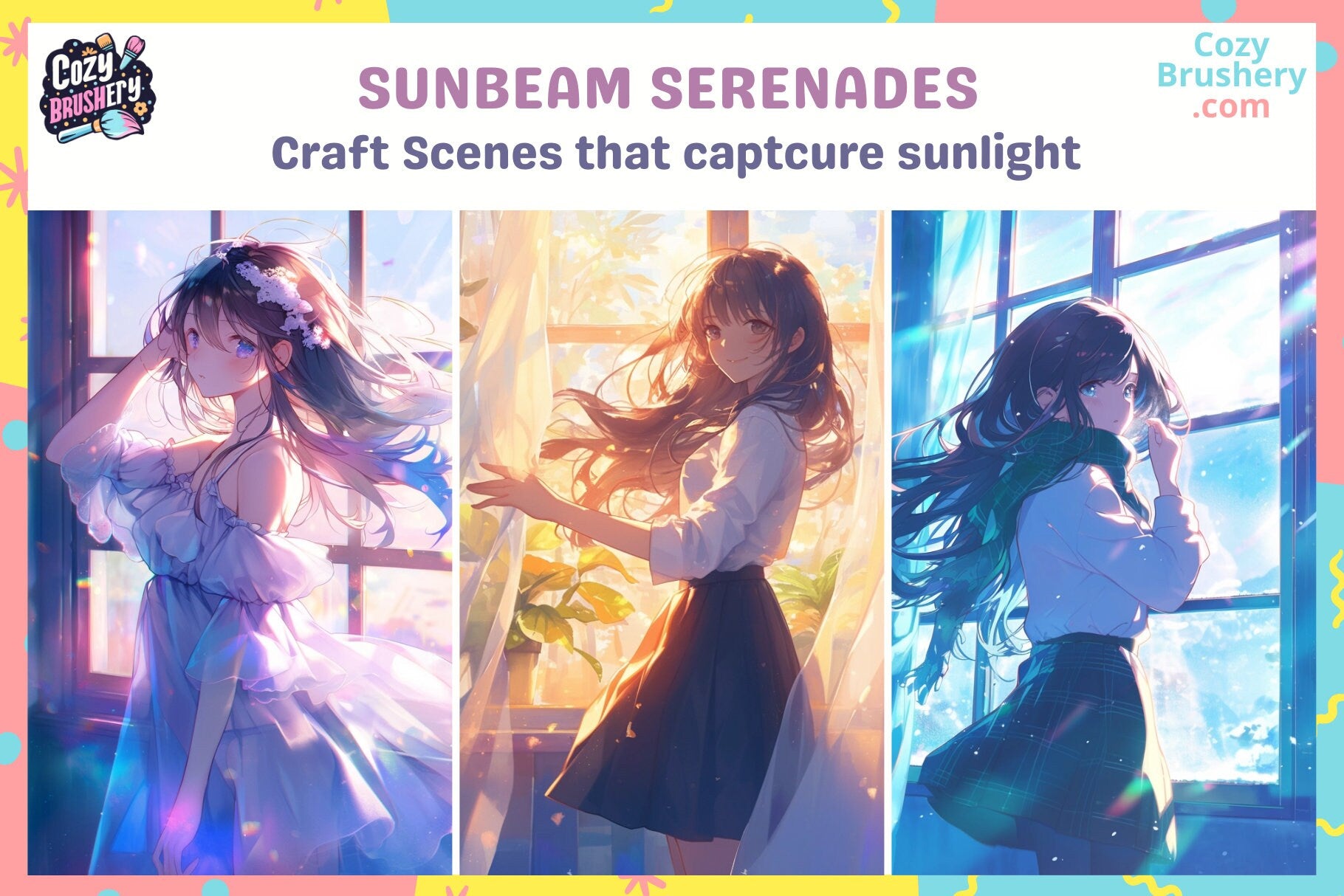 Procreate Brushes: Mystical Light Ray and Forest Stamps - Cozy Brushery