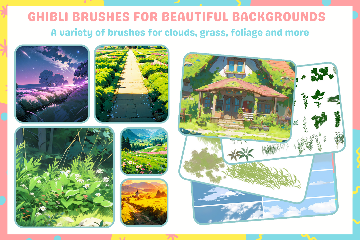 Procreate Brushes: Ultimate Nature Art Bundle 2500+ Anime - Cozy Brushery