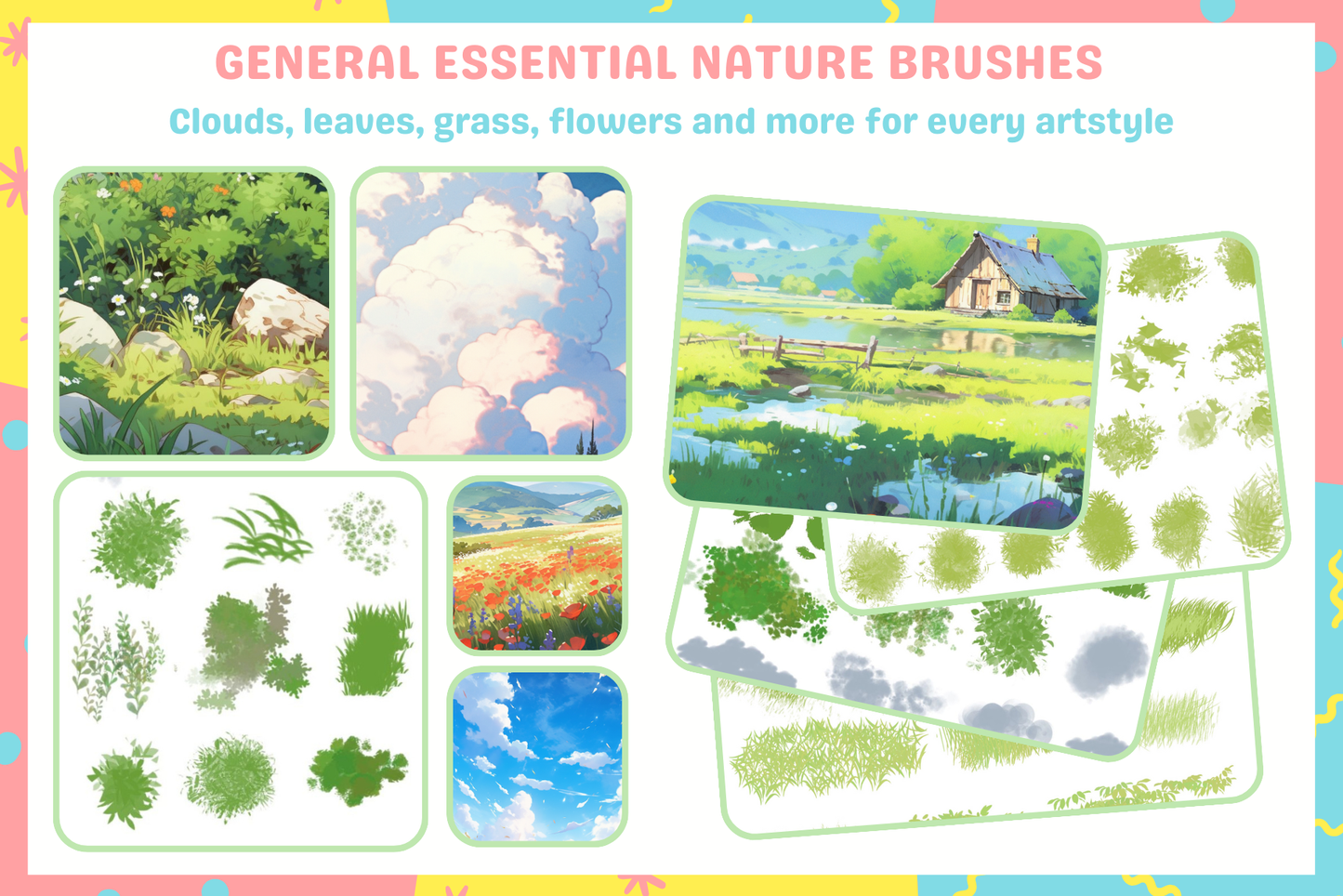 Procreate Brushes: Ultimate Nature Art Bundle 2500+ Anime - Cozy Brushery