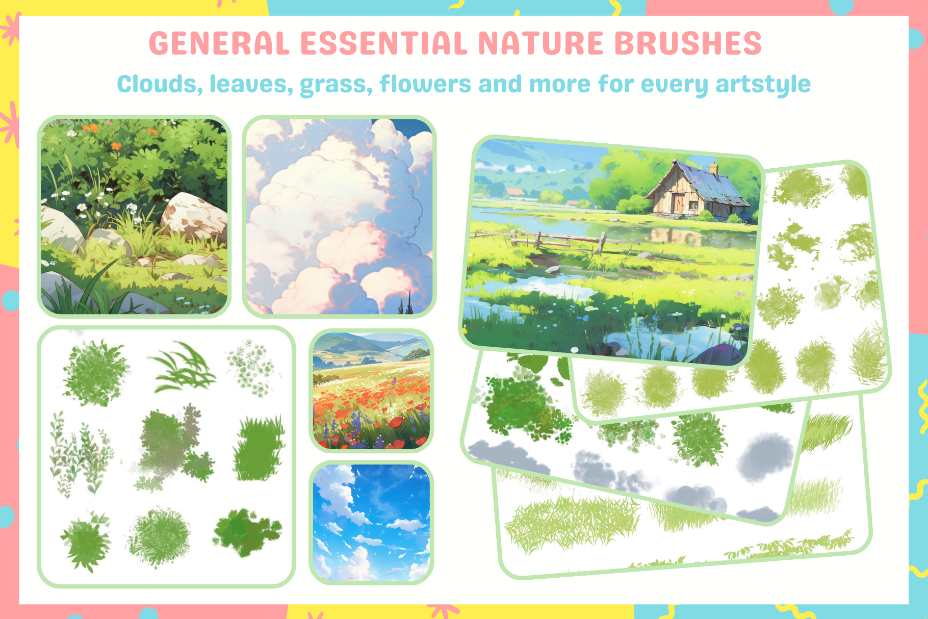 Procreate Brushes: Ultimate Nature Art Bundle 2500+ Anime - Cozy Brushery