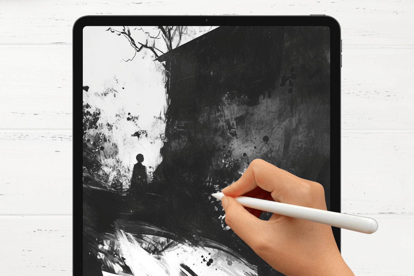 Procreate Charcoal Brushes for Realistic Sketching Art - Cozy Brushery