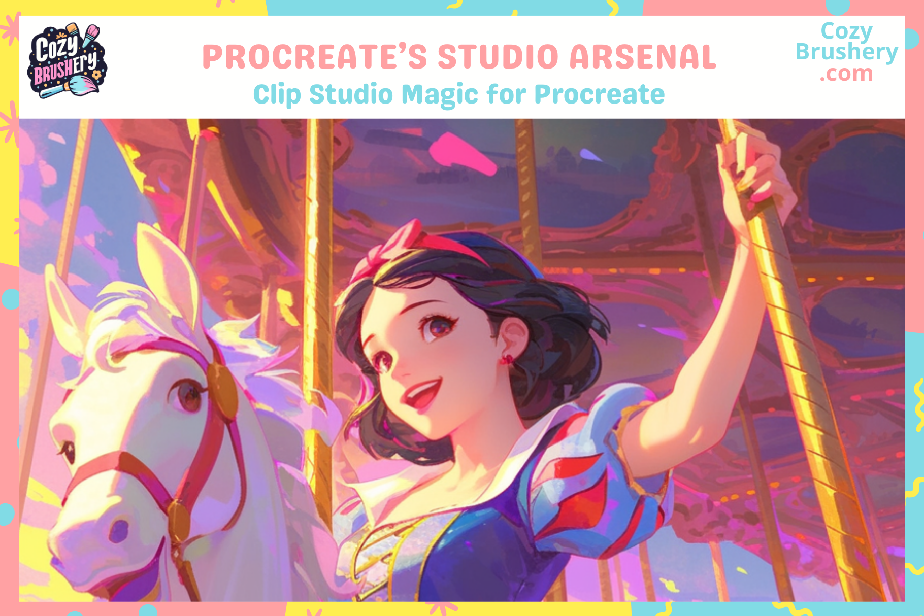 Procreate Clip Studio Brushes – 40 Brushes for Art Creation - Cozy Brushery