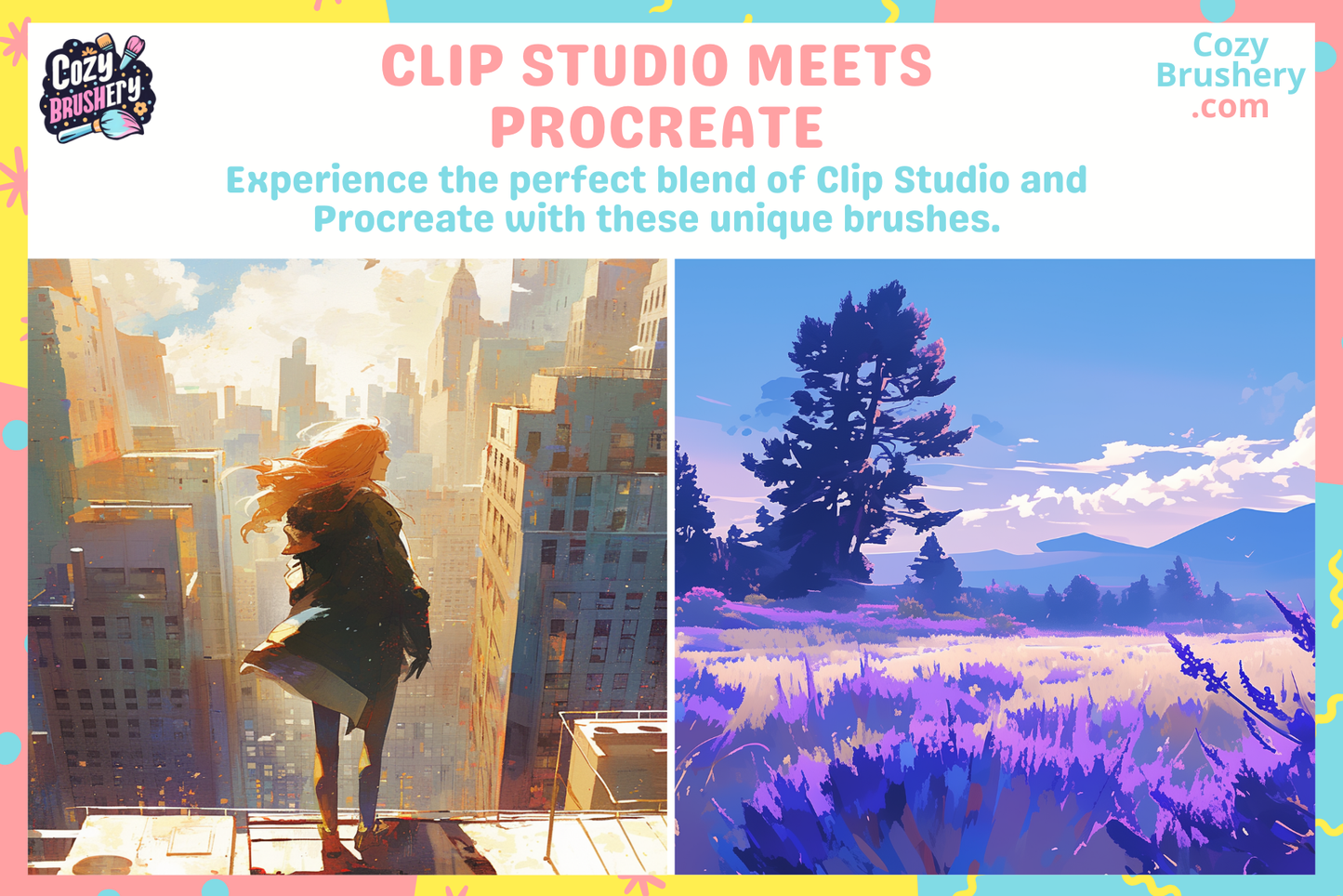 Procreate Clip Studio Brushes – 40 Brushes for Art Creation - Cozy Brushery