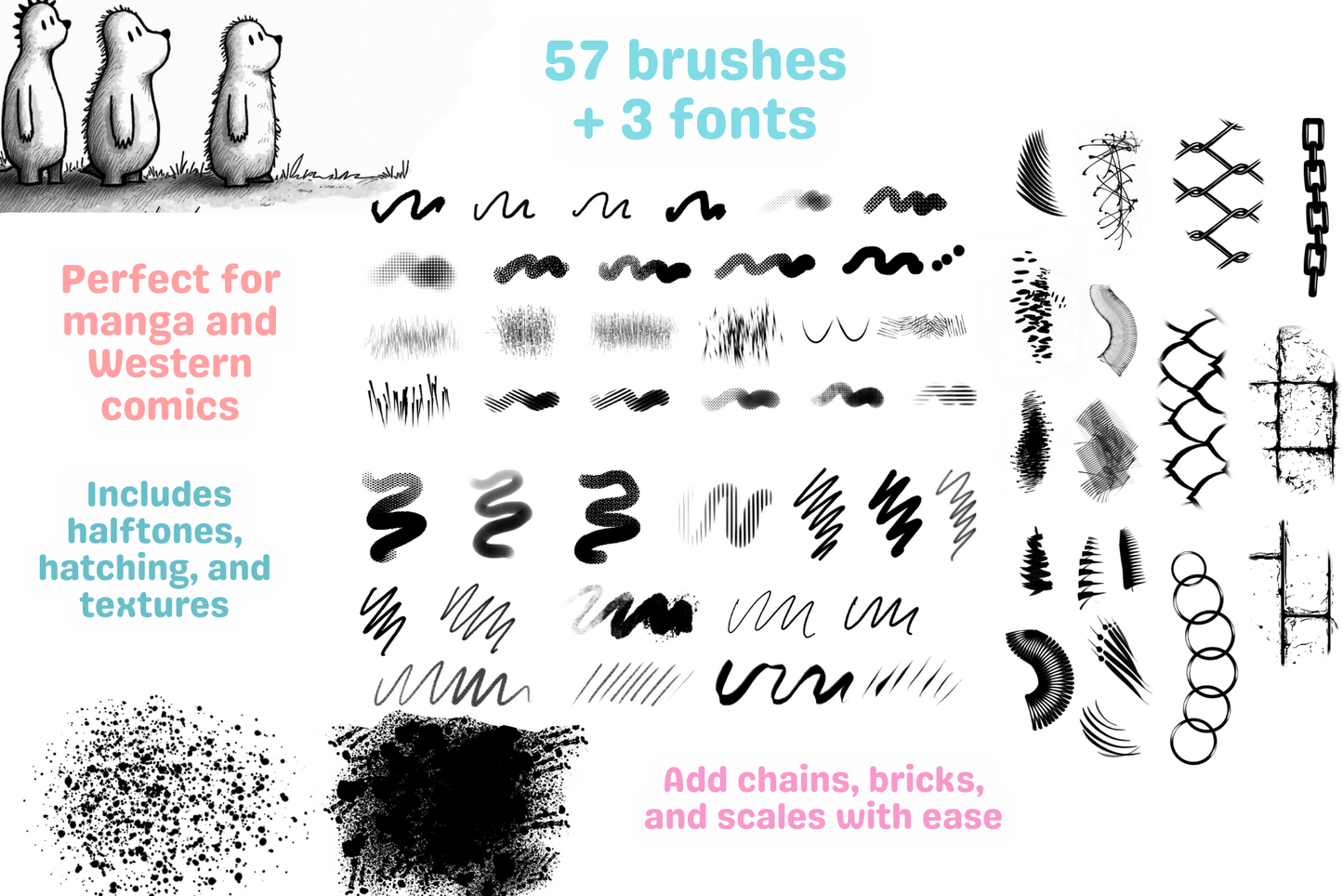 Procreate Comic Brushes for Manga & Comics Artistry - Cozy Brushery