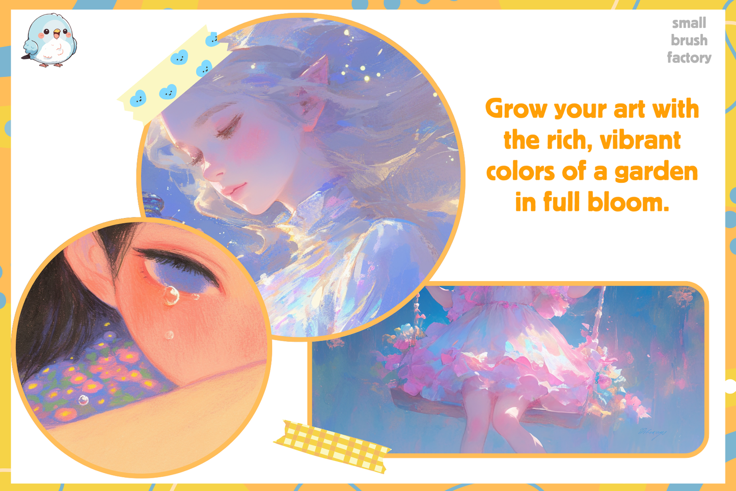 Procreate Crayon Brushes for Nature Portraits Anime Styles - Cozy Brushery