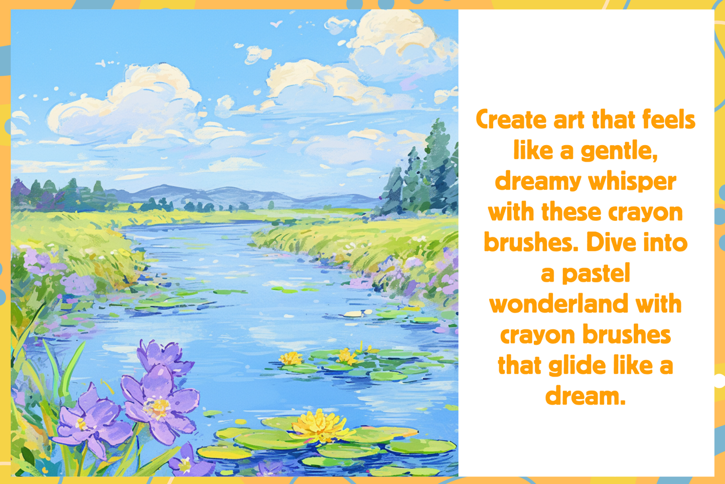 Procreate Crayon Brushes for Nature Portraits Anime Styles - Cozy Brushery