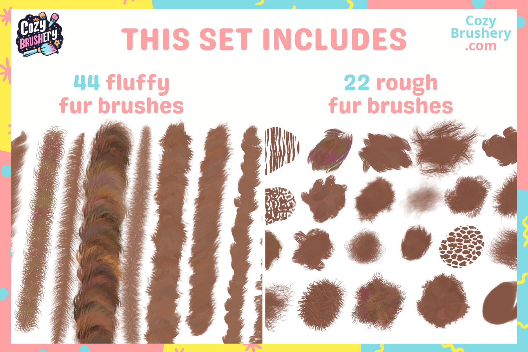 Procreate Furry Brushes MaxPack for Stunning Artwork - Cozy Brushery
