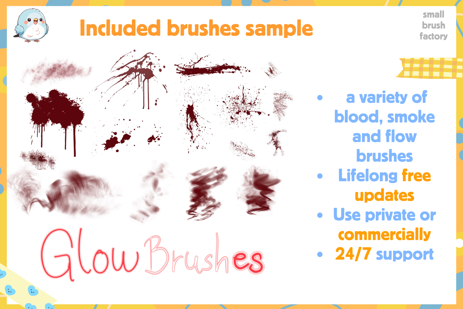 Procreate Grunge Horror Brushes for Smoke Blood Glow Effects - Cozy Brushery