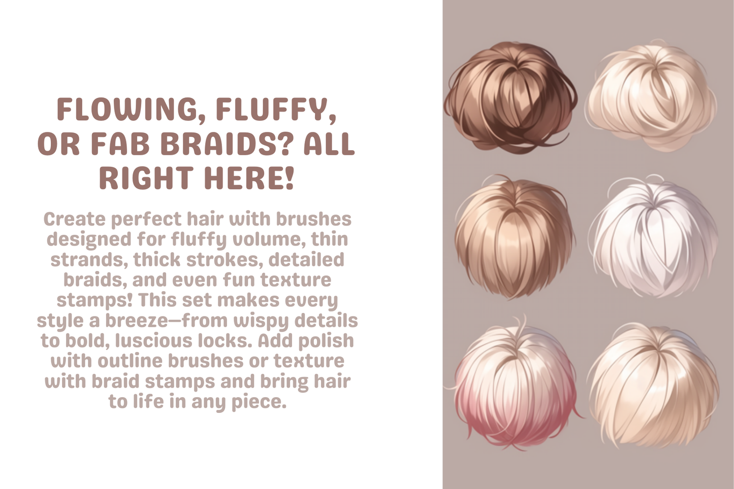 Procreate Hair Brush Set: Ultimate Bundle for All Styles - Cozy Brushery