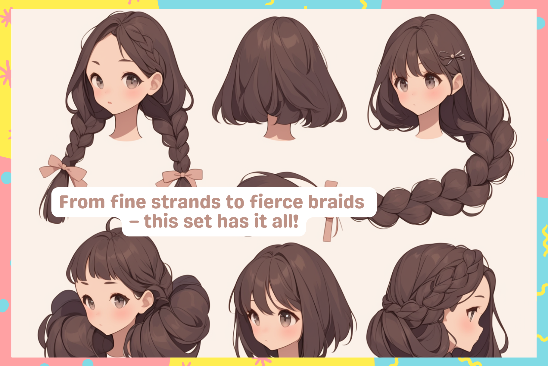 Procreate Hair Brush Set: Ultimate Bundle for All Styles - Cozy Brushery