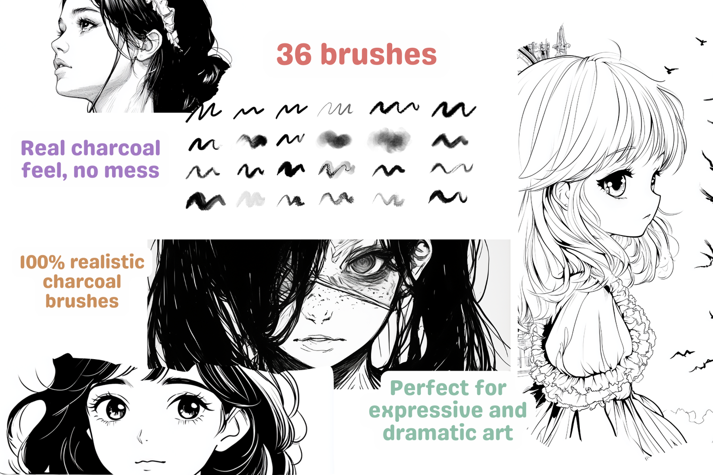 Procreate Inking Brushes for Inktober and Calligraphy - Cozy Brushery