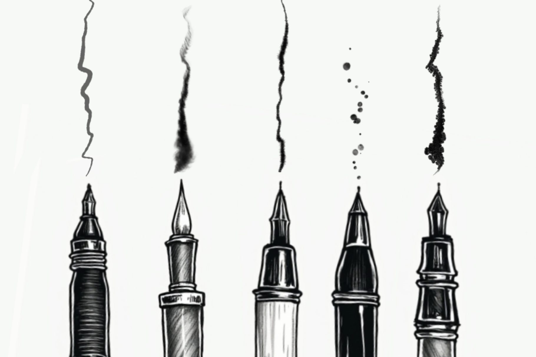 Procreate Inking Brushes for Inktober and Calligraphy - Cozy Brushery