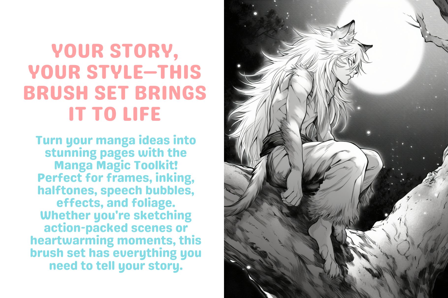 Procreate Manga Master Brush Set: 400 Plus Essential Brushes - Cozy Brushery