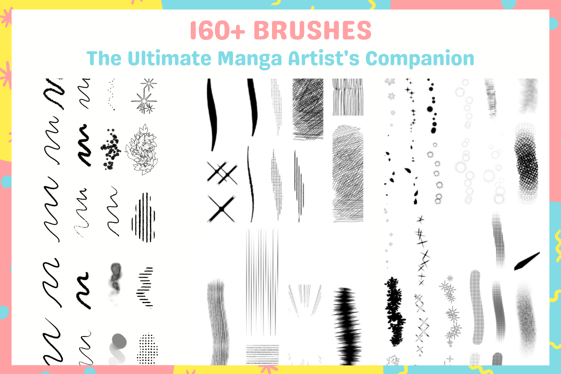 Procreate Manga Master Brush Set: 400 Plus Essential Brushes - Cozy Brushery