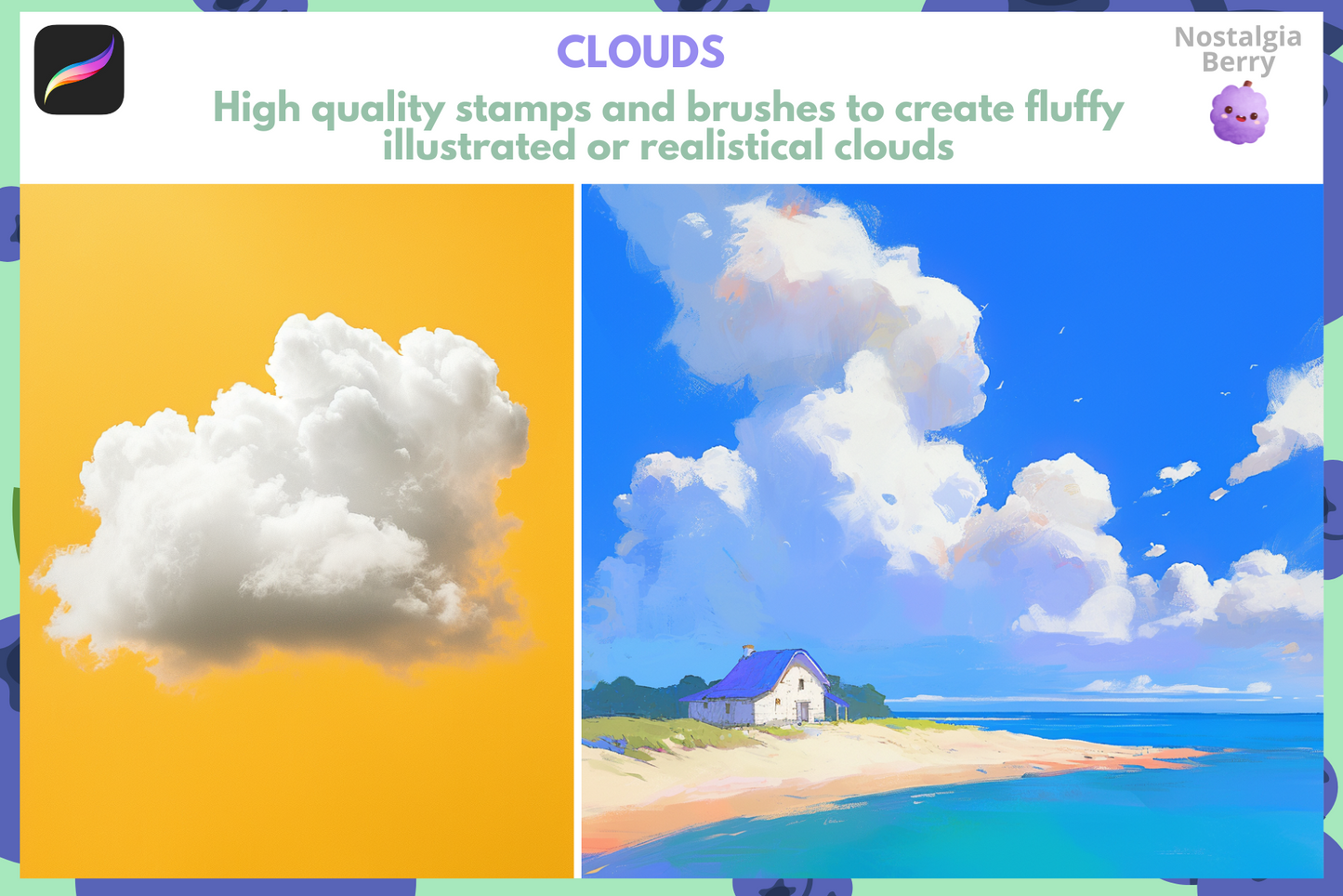 Procreate Nature Brush Bundle: 2000 Plus Brushes for Landscapes - Cozy Brushery
