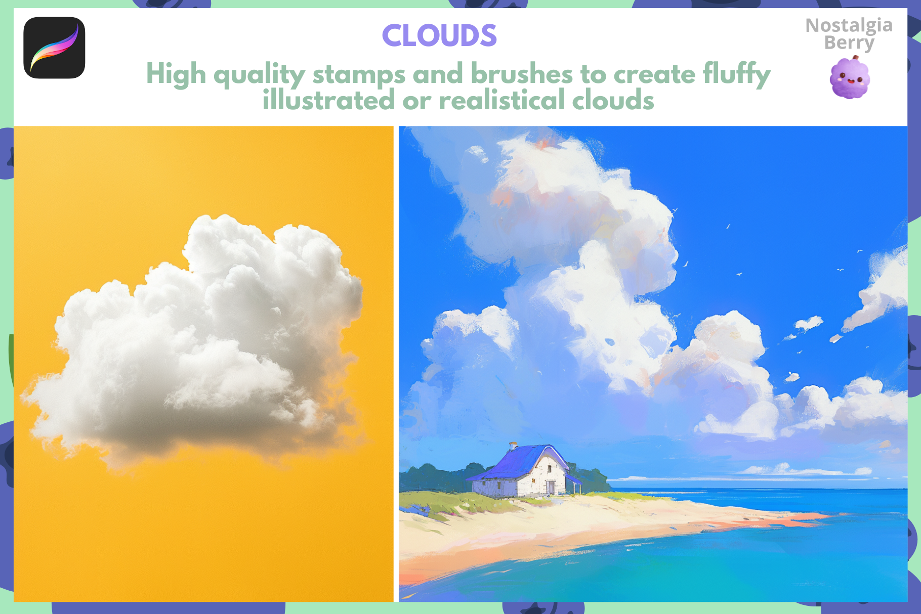 Procreate Nature Brush Bundle: 2000 Plus Brushes for Landscapes - Cozy Brushery