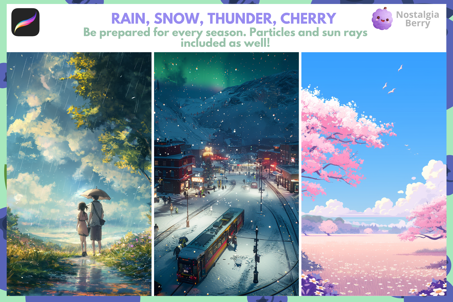 Procreate Nature Brush Bundle: 2000 Plus Brushes for Landscapes - Cozy Brushery