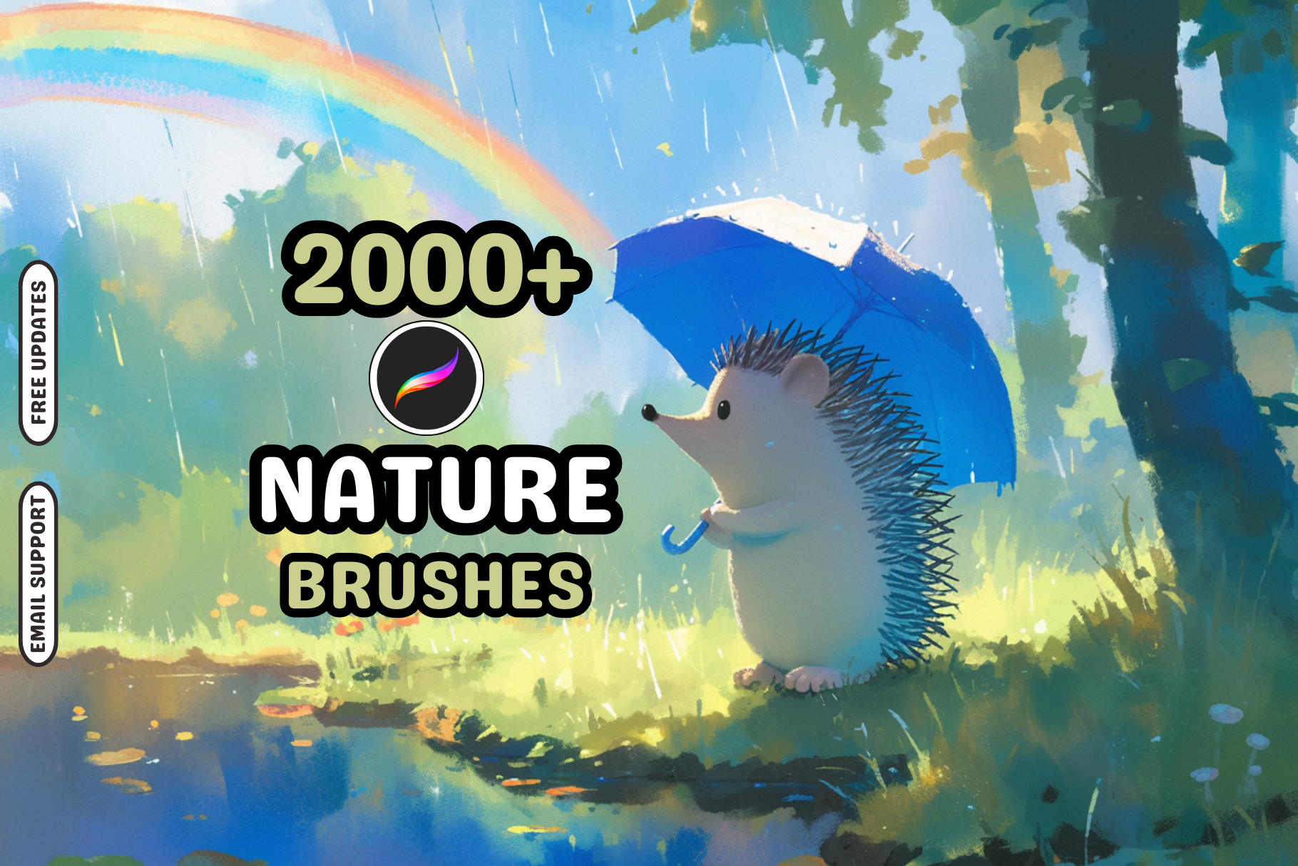 Procreate Nature Brush Bundle: 2000 Plus Brushes for Landscapes - Cozy Brushery