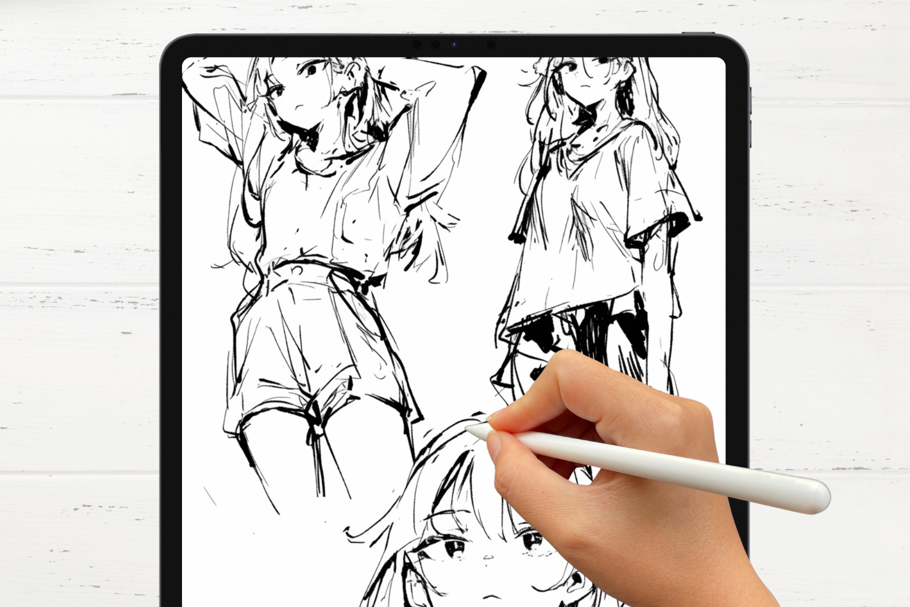 Procreate Pencil Sketch Brushes – 26 Realistic Brushes for Anime, Portraits, Still Life, and Concept Art - Cozy Brushery