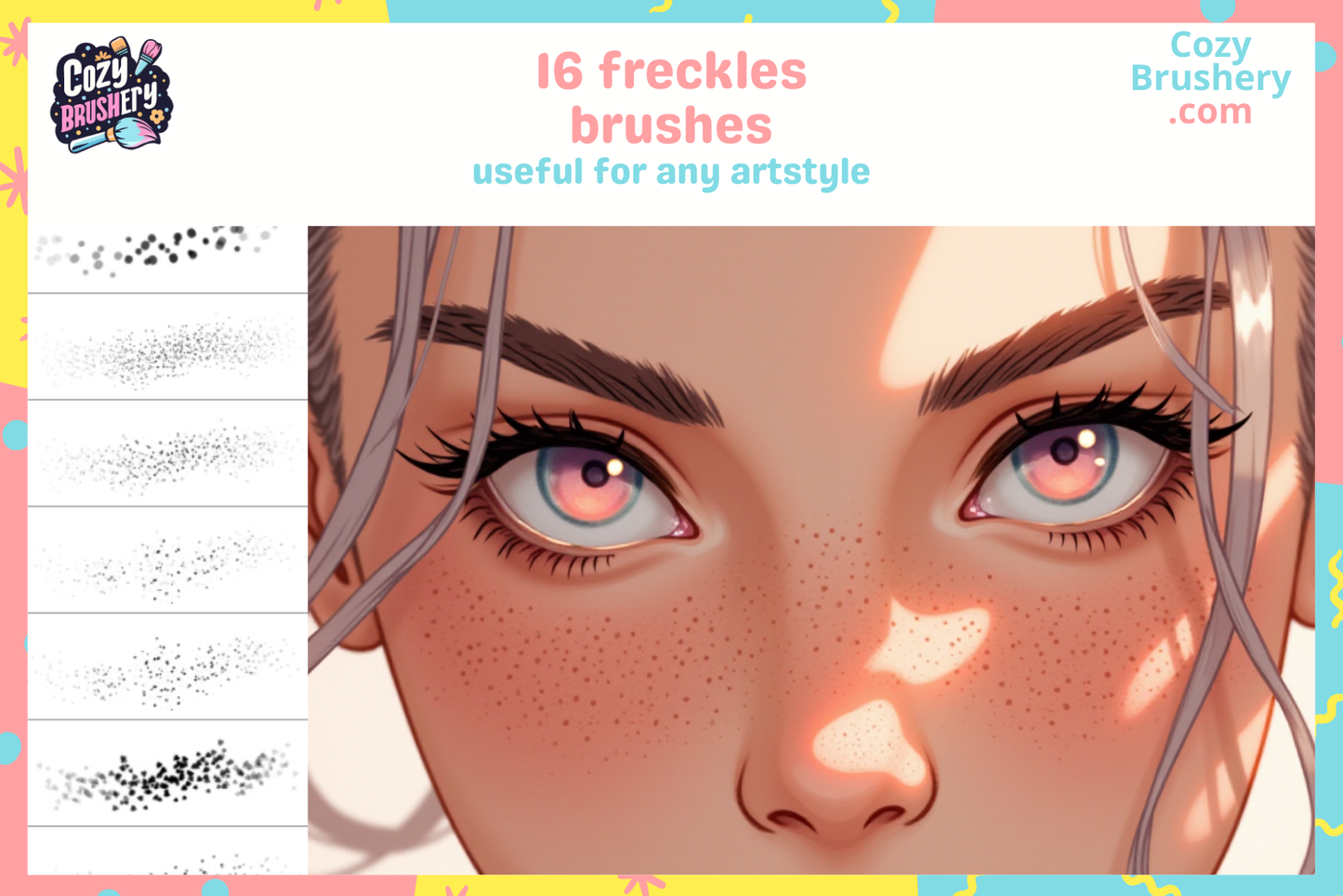 Procreate Portrait Brushes for Anime Manga Comic Art - Cozy Brushery