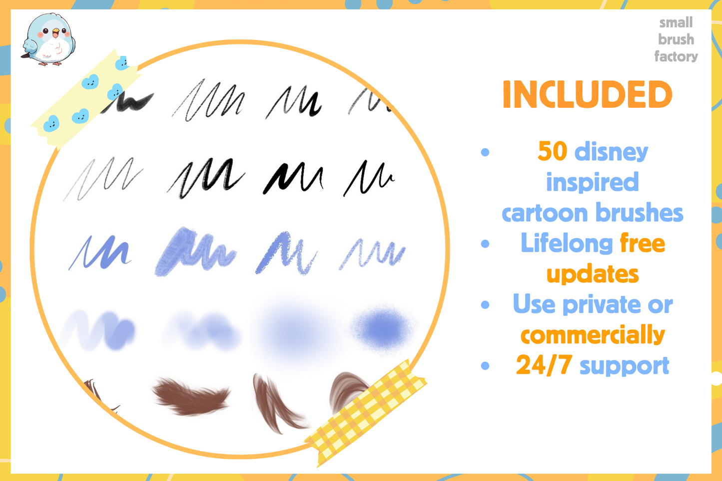 Procreate Retro Cartoon Brushes for Lineart and Design - Cozy Brushery