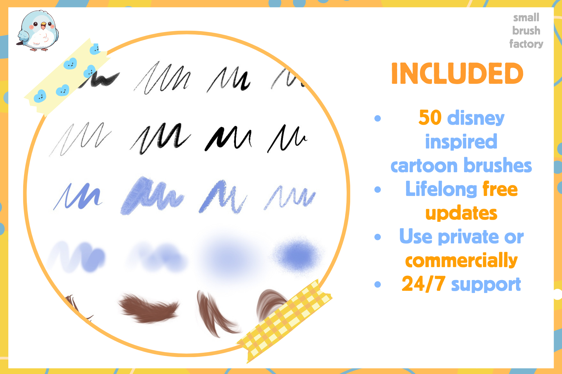 Procreate Retro Cartoon Brushes for Lineart and Design - Cozy Brushery