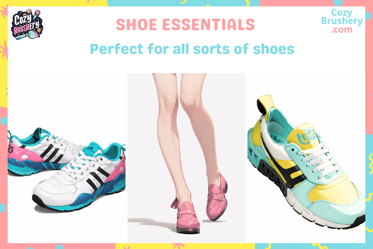 Procreate Shoe Brushes and stamps - Clothing Laces, ribbons, stitches, leather textures for sneakers and boots - Cozy Brushery