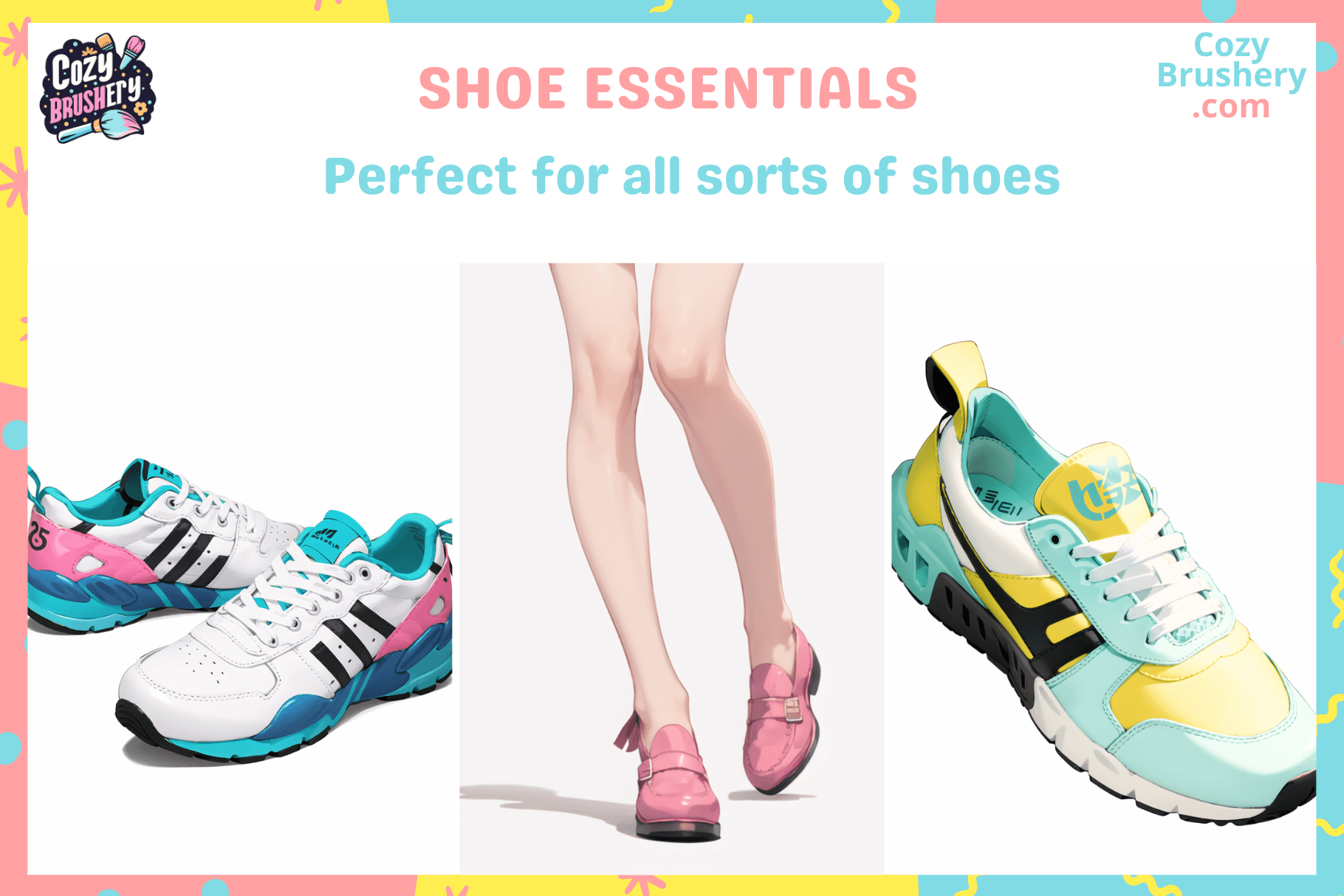 Procreate Shoe Brushes and stamps - Clothing Laces, ribbons, stitches, leather textures for sneakers and boots - Cozy Brushery