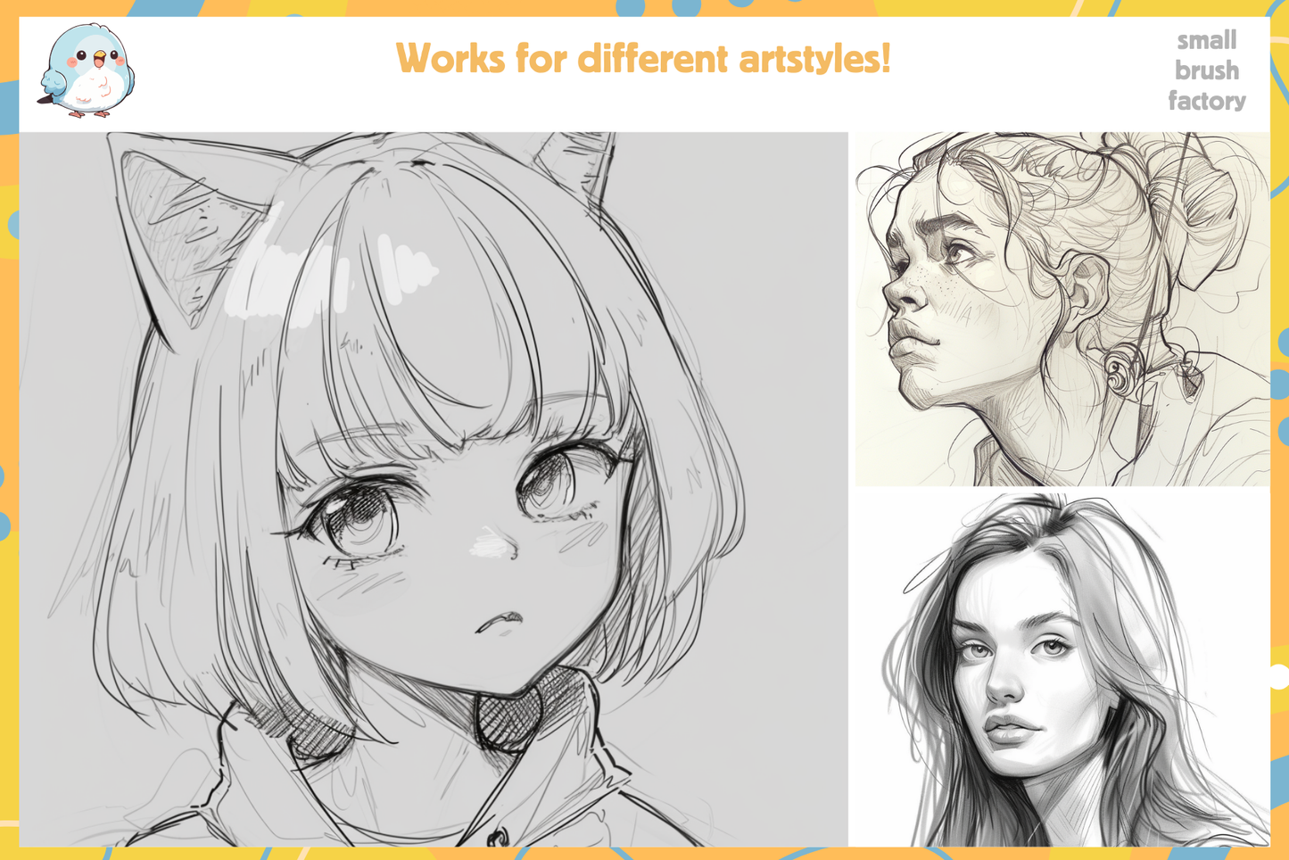 Procreate Sketching Brushes - 141 Brushes for Artists - Cozy Brushery