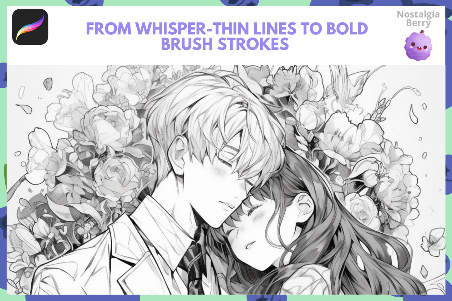 Procreate Sketchy Lineart Brushes for Anime and Manga - Cozy Brushery