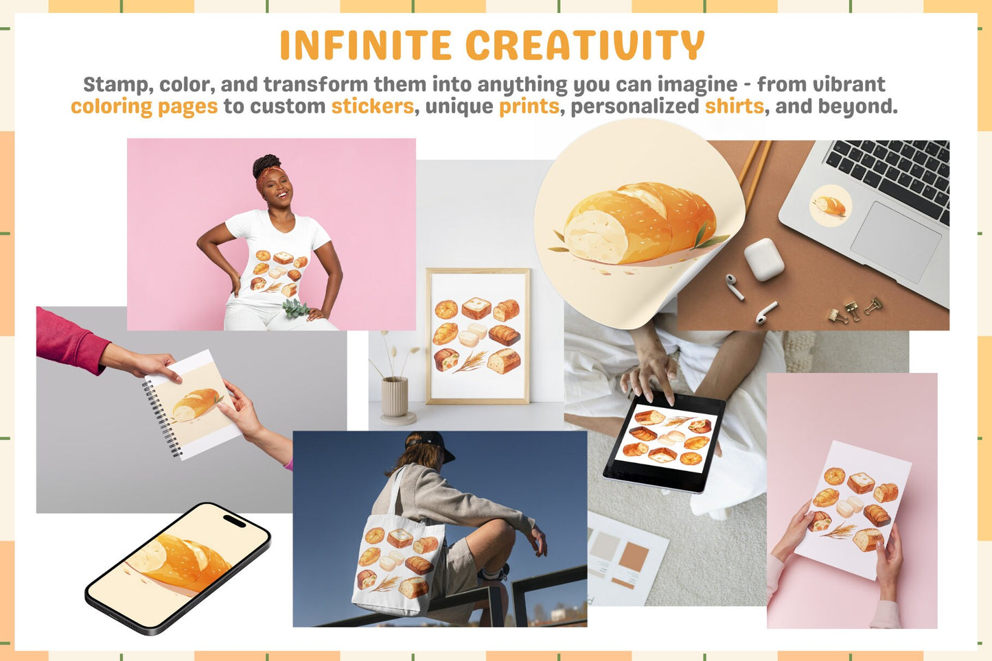 Procreate Stamps: Bread Bonanza Pack 200 Plus Stamps - Cozy Brushery