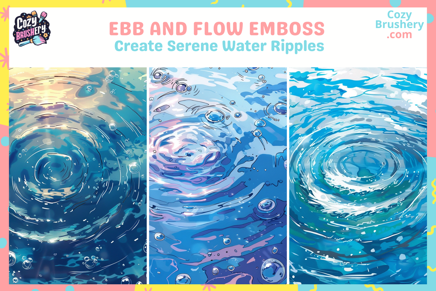 Procreate Water Brushes and Stamps for Serene Scenes - Cozy Brushery