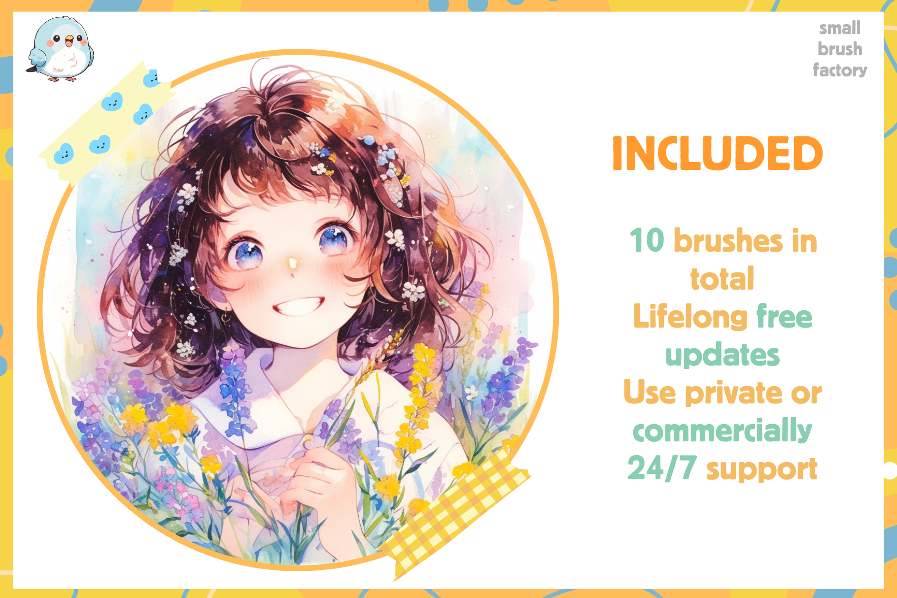 Procreate Watercolor Brushes – 10 Realistic Brushes for Flowing Washes, Textured Strokes, and Wet-on-Wet Effects - Cozy Brushery