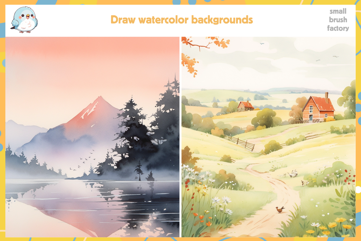 Procreate Watercolor Brushes – 10 Realistic Brushes for Flowing Washes, Textured Strokes, and Wet-on-Wet Effects - Cozy Brushery