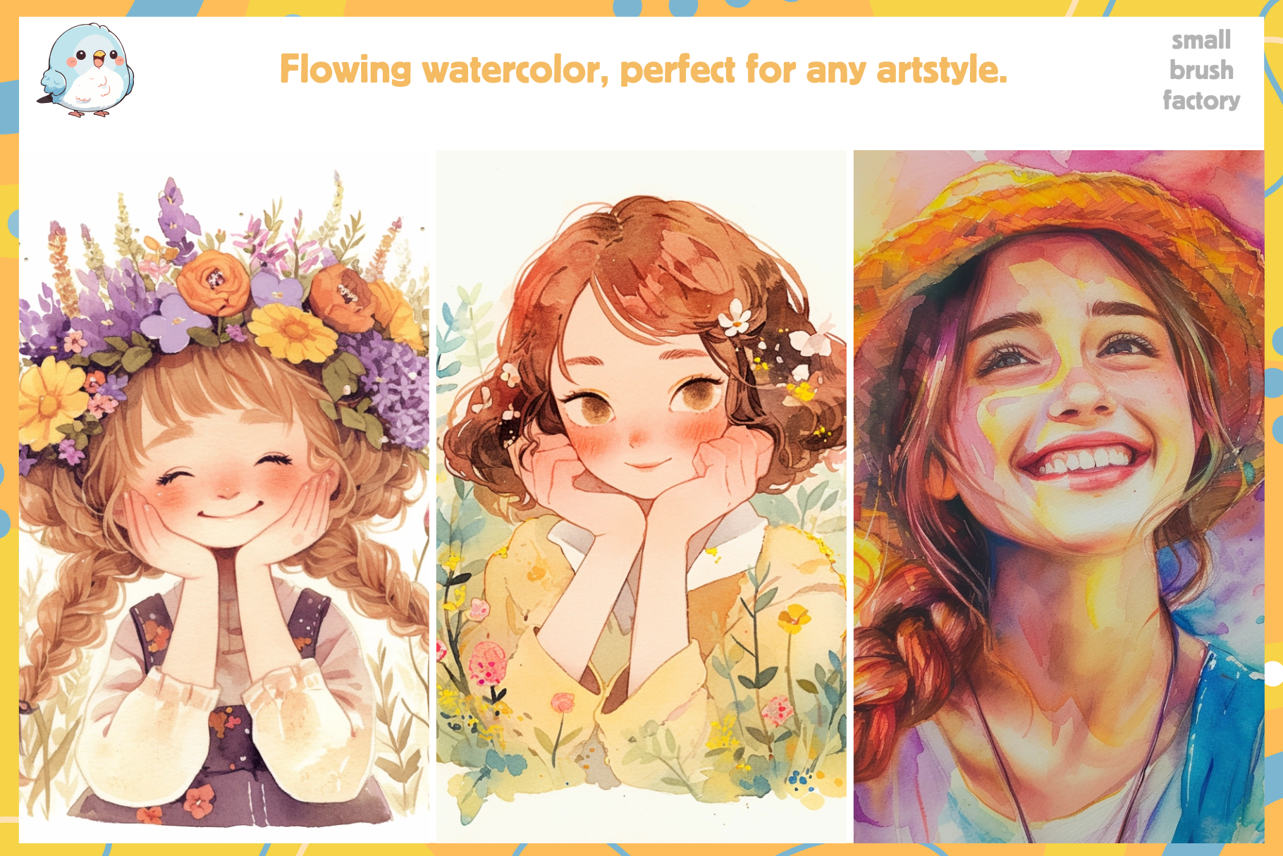 Procreate Watercolor Brushes – 10 Realistic Brushes for Flowing Washes, Textured Strokes, and Wet-on-Wet Effects - Cozy Brushery