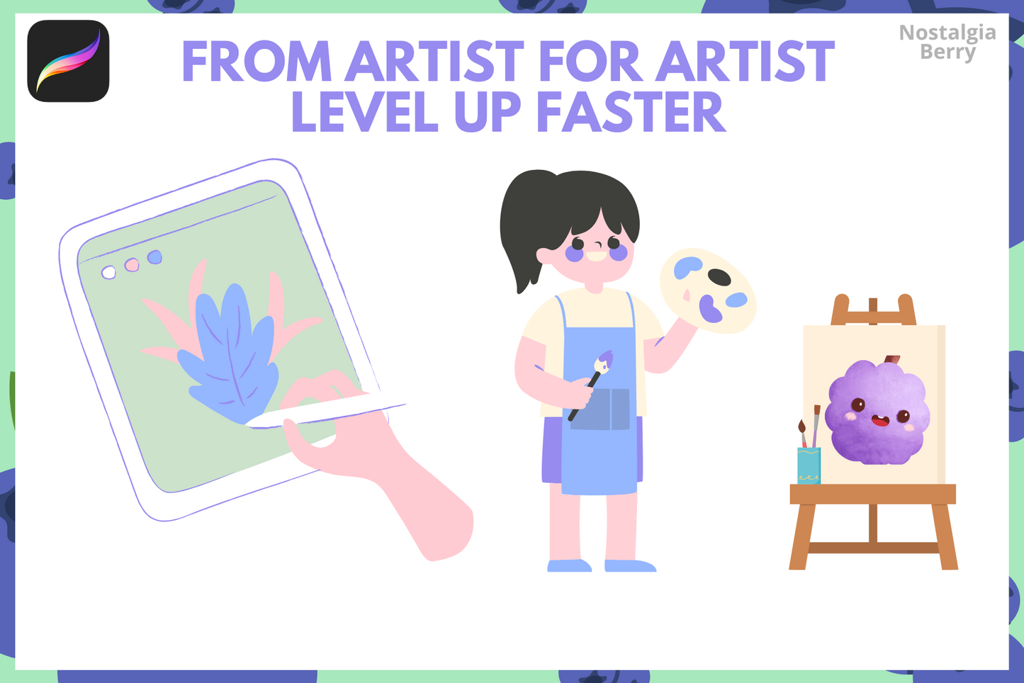 Procreate Watercolor Brushes - 100 Realistic Brushes Set - Cozy Brushery