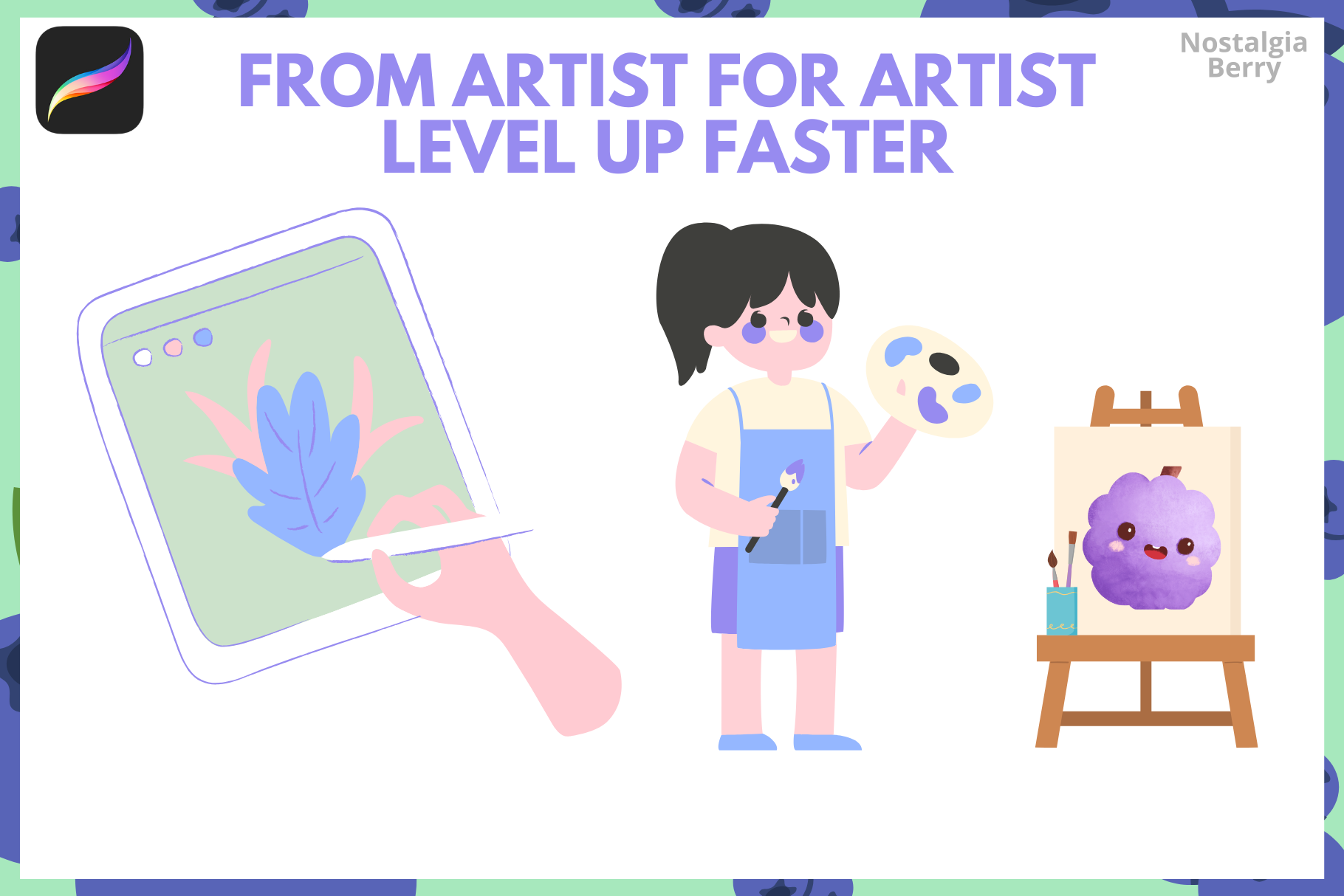 Procreate Watercolor Brushes - 100 Realistic Brushes Set - Cozy Brushery