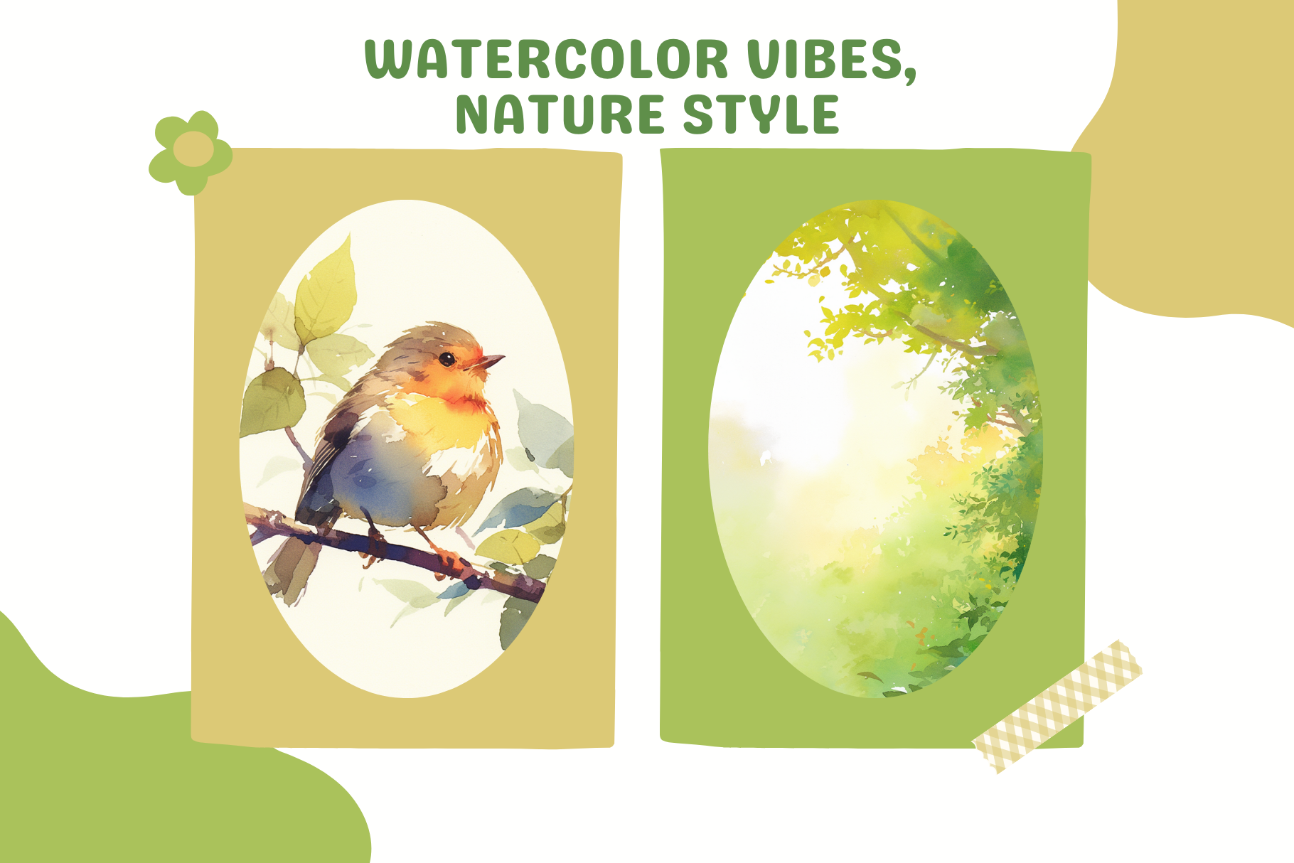 Procreate Watercolor Brushes - 112 Realistic Nature Art Brushes - Cozy Brushery