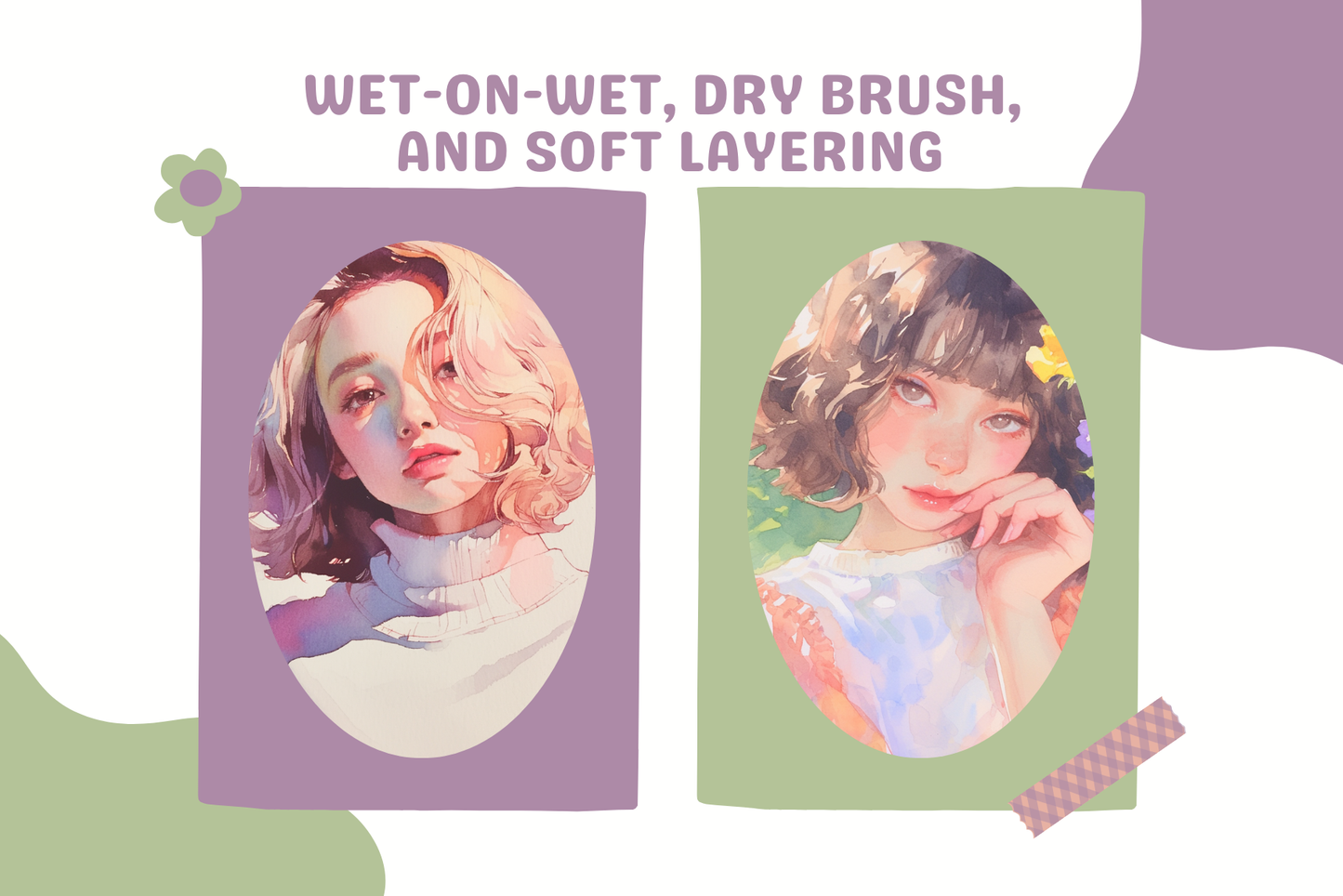 Procreate Watercolor Brushes – 79 Realistic Brushes Set - Cozy Brushery