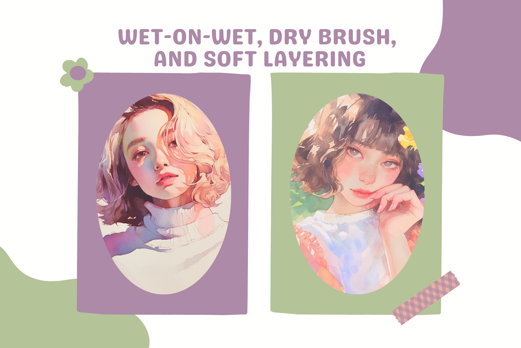 Procreate Watercolor Brushes – 79 Realistic Brushes Set - Cozy Brushery