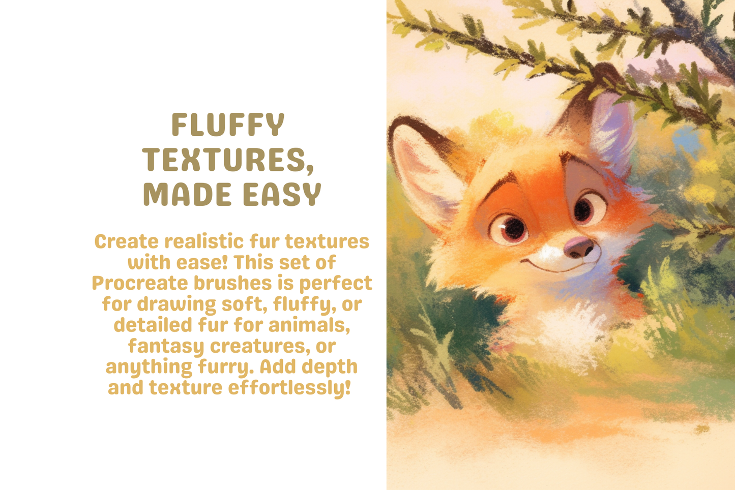 Realistic Fur Brushes – 84 Procreate Brushes for Artists - Cozy Brushery