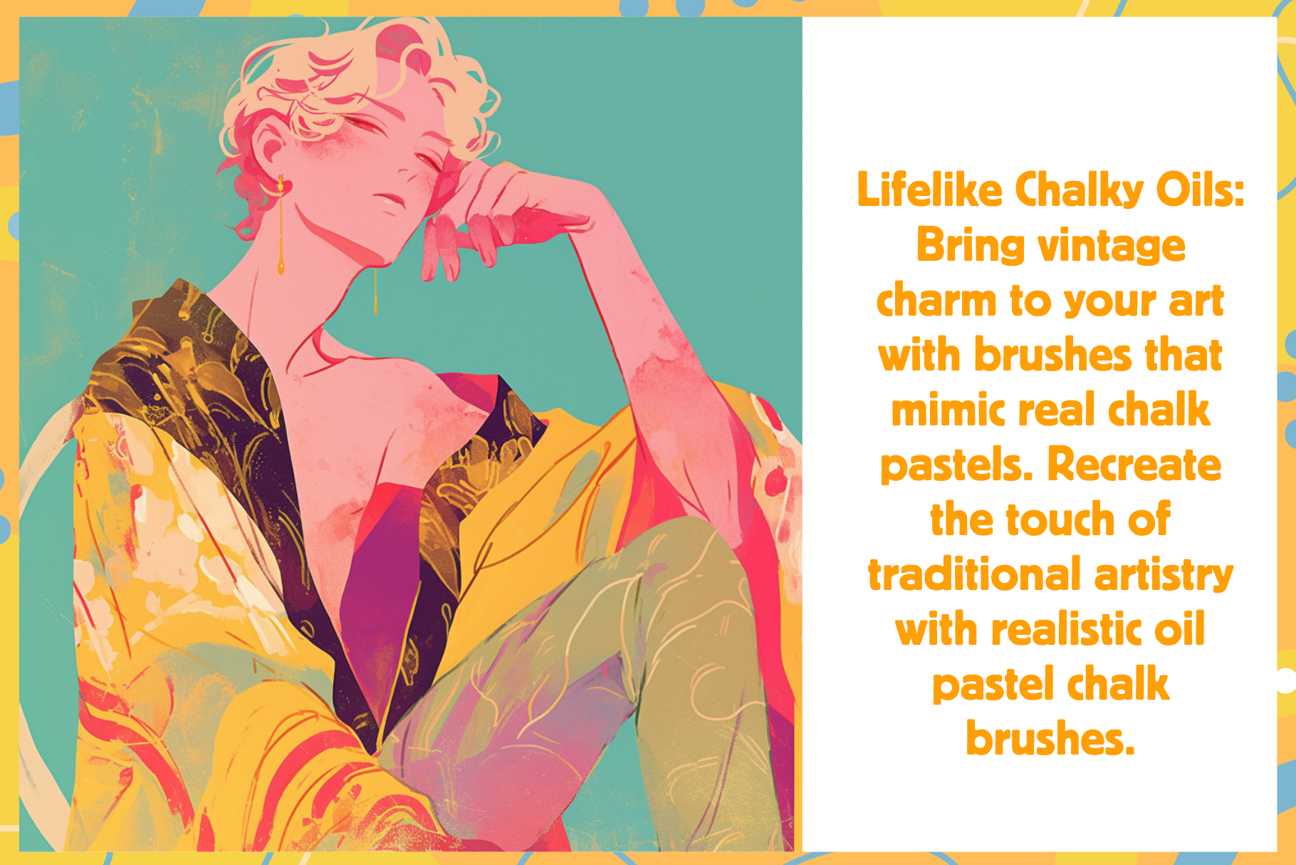 Realistic Pastel Brushes for Procreate – 17 Oil and Chalk Brushes - Cozy Brushery