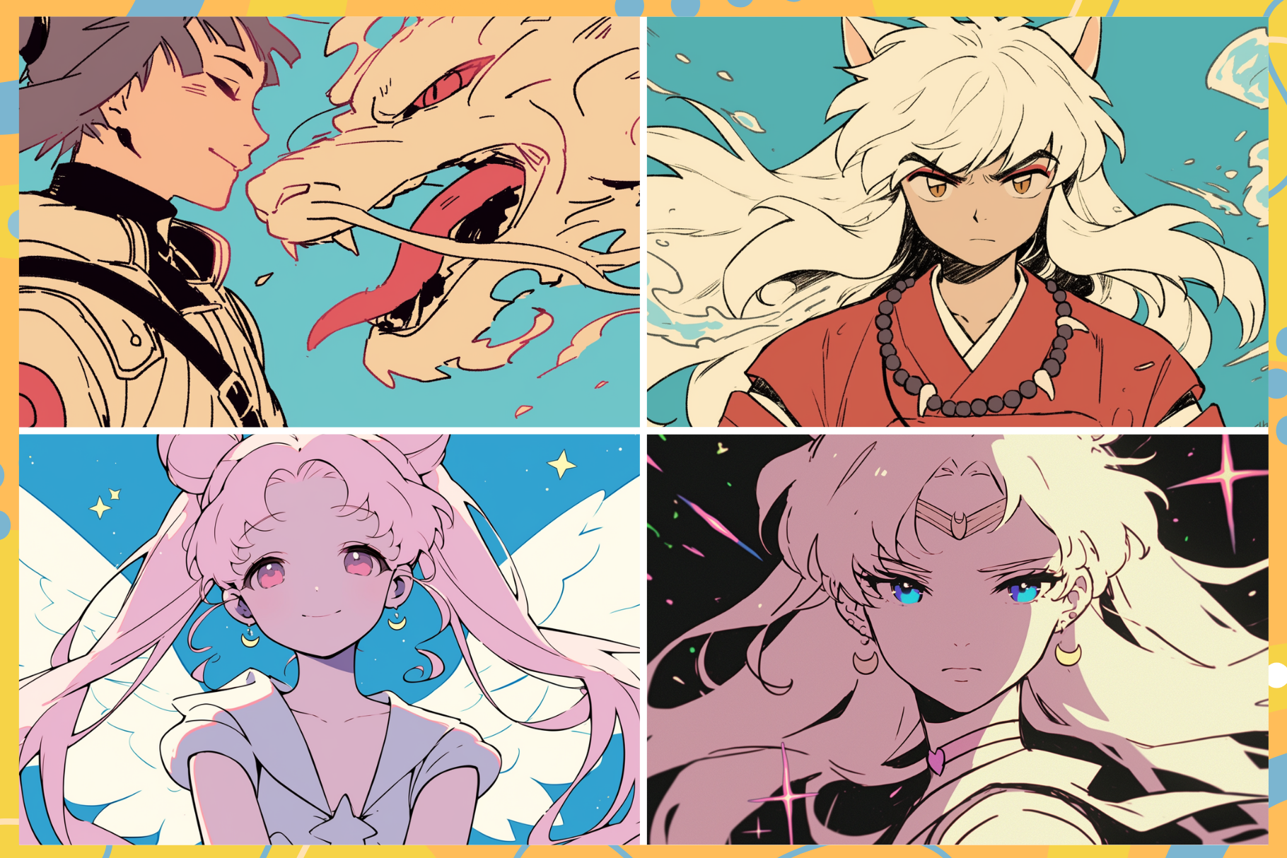 Retro Anime Brushes for Procreate 20 Vintage Brushes - Cozy Brushery