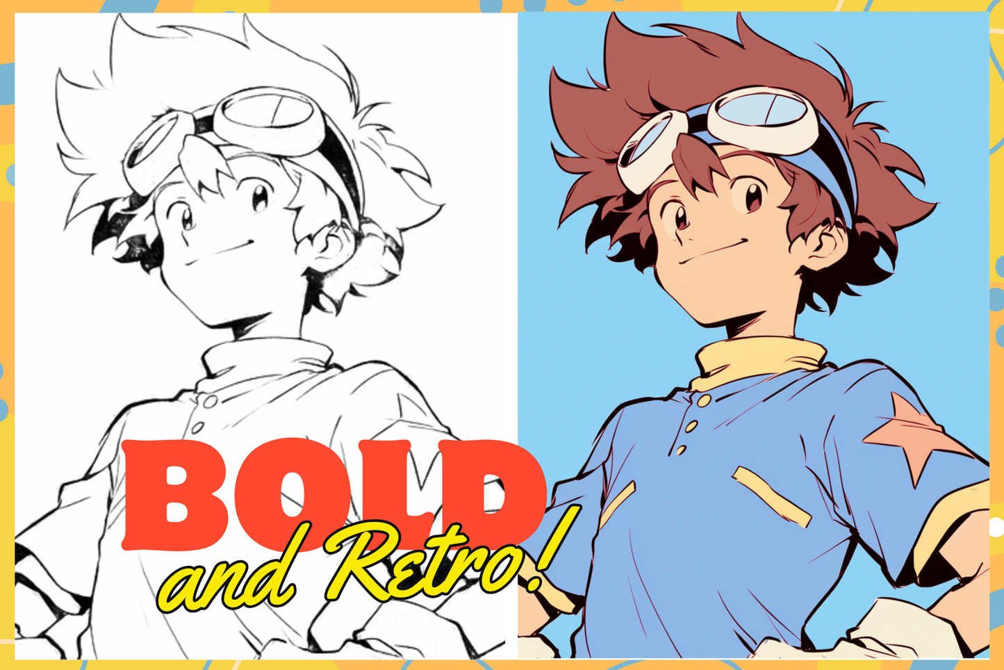 Retro Anime Brushes for Procreate 20 Vintage Brushes - Cozy Brushery