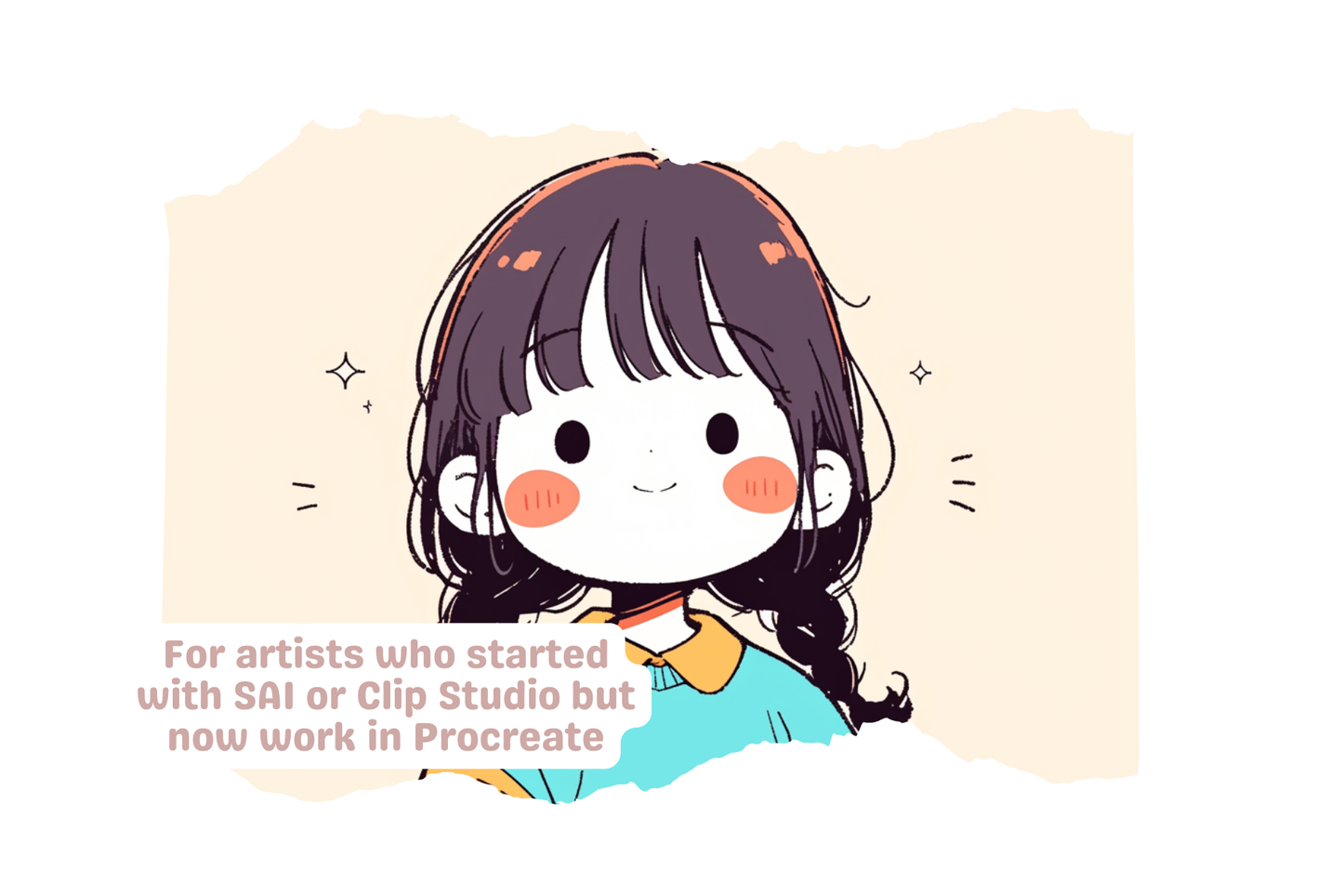 SAI & CLIP Studio Inspired Brush Set for Procreate 40 Brushes - Cozy Brushery