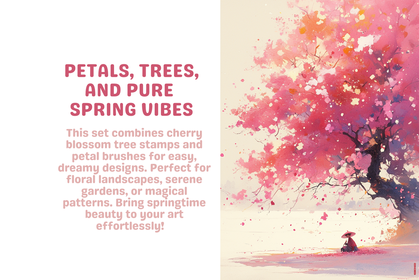 Sakura Bliss – 120 Procreate Brushes for Floral Art - Cozy Brushery